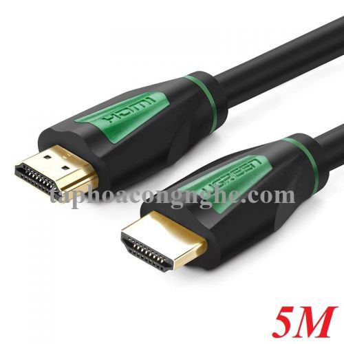 Ugreen 30193 5M màu Đen Cáp tín hiệu HDMI chuẩn 1.4 hỗ trợ phân giải 4K * 2K HD116 30030193